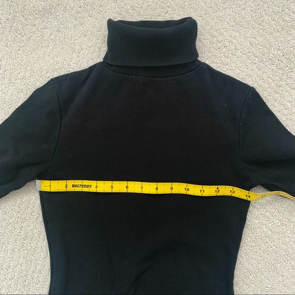 Oak + Fort Ribbed Turtleneck Long Sleeve - Picture 3 of 5